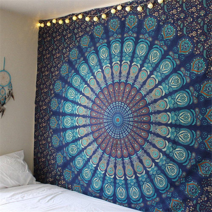 Indian Mandala Tapestry Wall Hanging Sandy Beach Throw Rug Blanket Camping Tent Travel Mattress Bohemian Sleeping Pad Tapestry - MRSLM