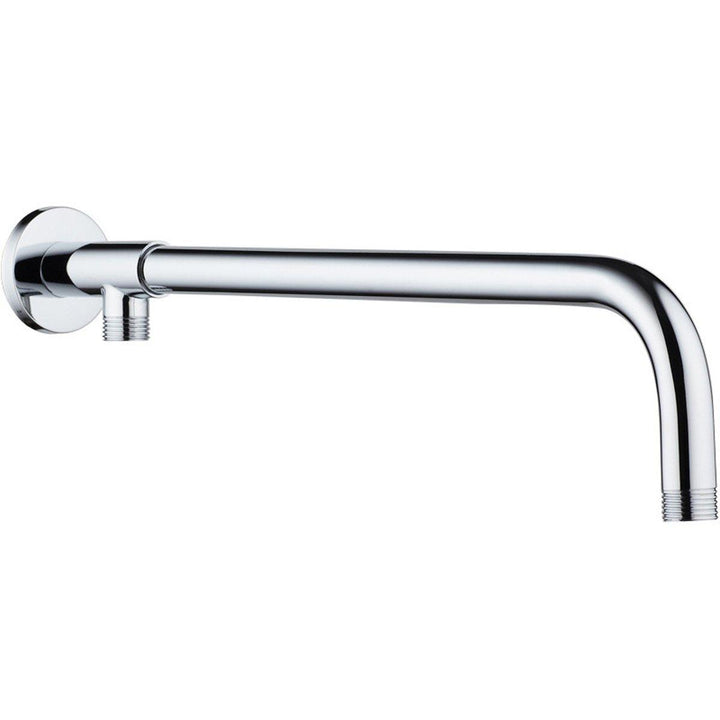 37cm/48cm Rain Shower Head Wall Arm Stainless Steel Extension Water Pipe with Base Mount - MRSLM