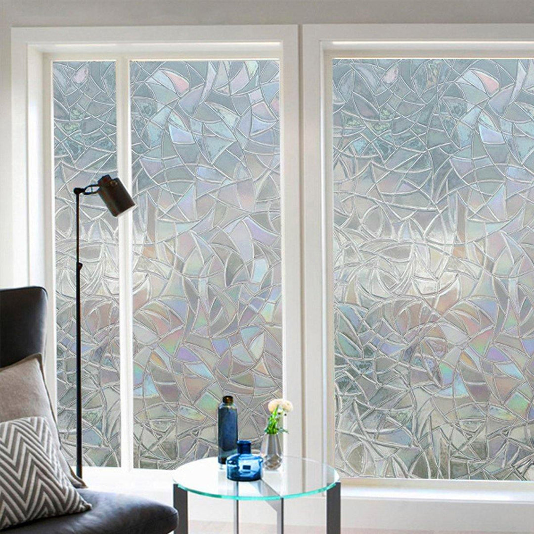 45x200cm 3D Window Films Privacy Film Static Decorative Film Non-Adhesive Squama - MRSLM