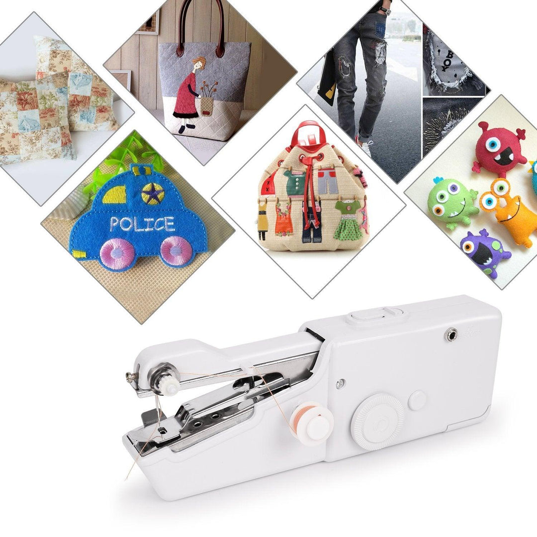 BX-215 Portable Mini Electric Handheld Sewing Machine Travel Household Cordless Stitch - MRSLM