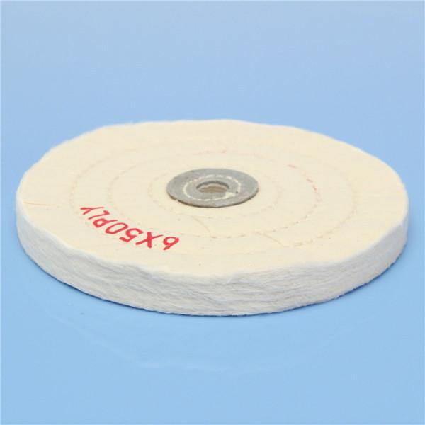 6 Inch Round Felt Wool 1/2inch Arbor Buffer Polisher Buffing Polishing Wheel - MRSLM