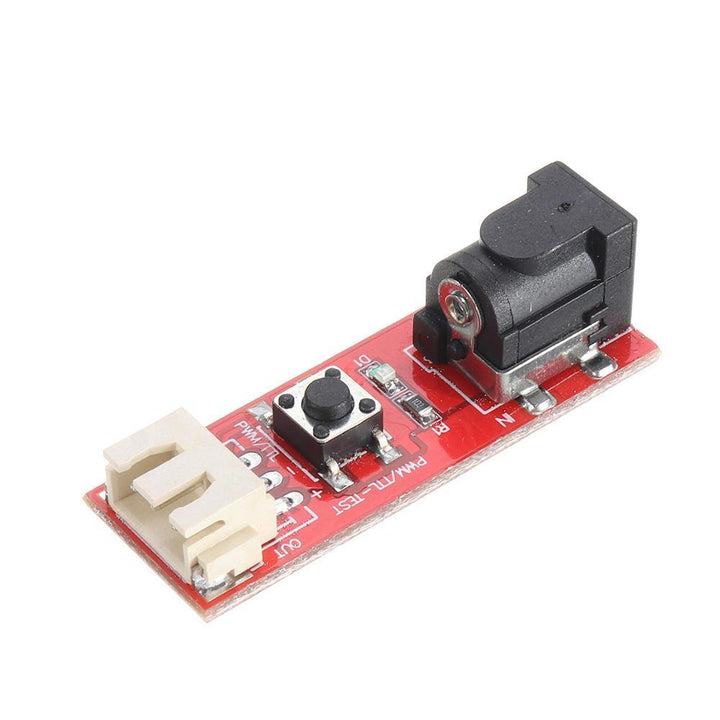 7000mW 445nm Blue Laser Module 7W Fixed Focus TTL&PWM Modulation w/ Heat Sink 2.54-3P+2P DIY Laser Engraver for EleksMaker - MRSLM