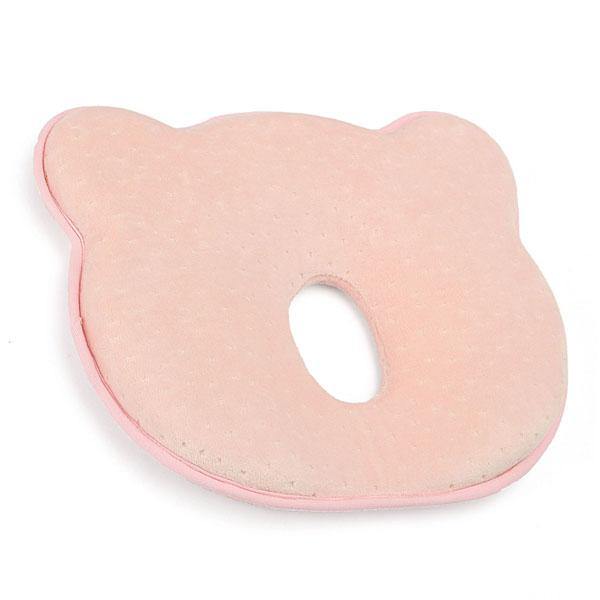 22x26x3.5cm Memory Cotton Newborn Baby Correcting Head Cervical Vertebra Pillow Blue Pink - MRSLM