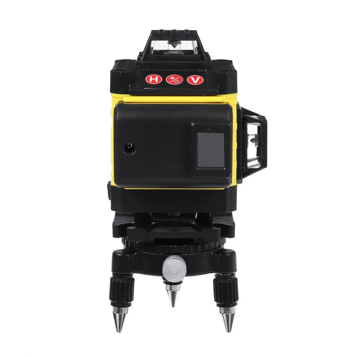 12/16 Line 4D Laser Level Green Light Digital Self Leveling 360° Rotary Measure with 6000mah Battery - MRSLM