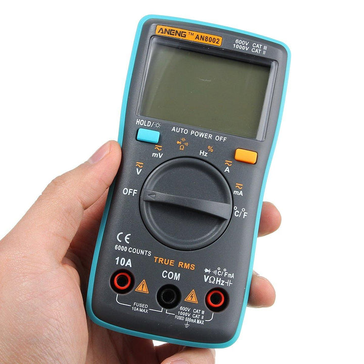 ANENG AN8002 Digital True RMS 6000 Counts Multimeter AC/DC Current Voltage Frequency Resistance Temperature Tester ℃/℉ - MRSLM