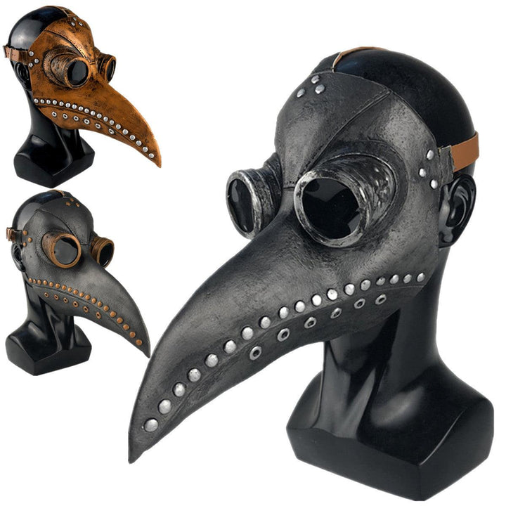 Halloween Cosplay Steampunk Plague Doctor Mask Bird Beak Props Retr Gothic Masks - MRSLM