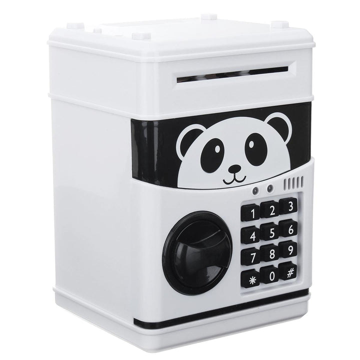 Coins Saving Box Bank Safe Box Automatic Deposit Banknote Christmas Gift Panda Electronic Piggy Bank ATM Password Money Box Cash - MRSLM