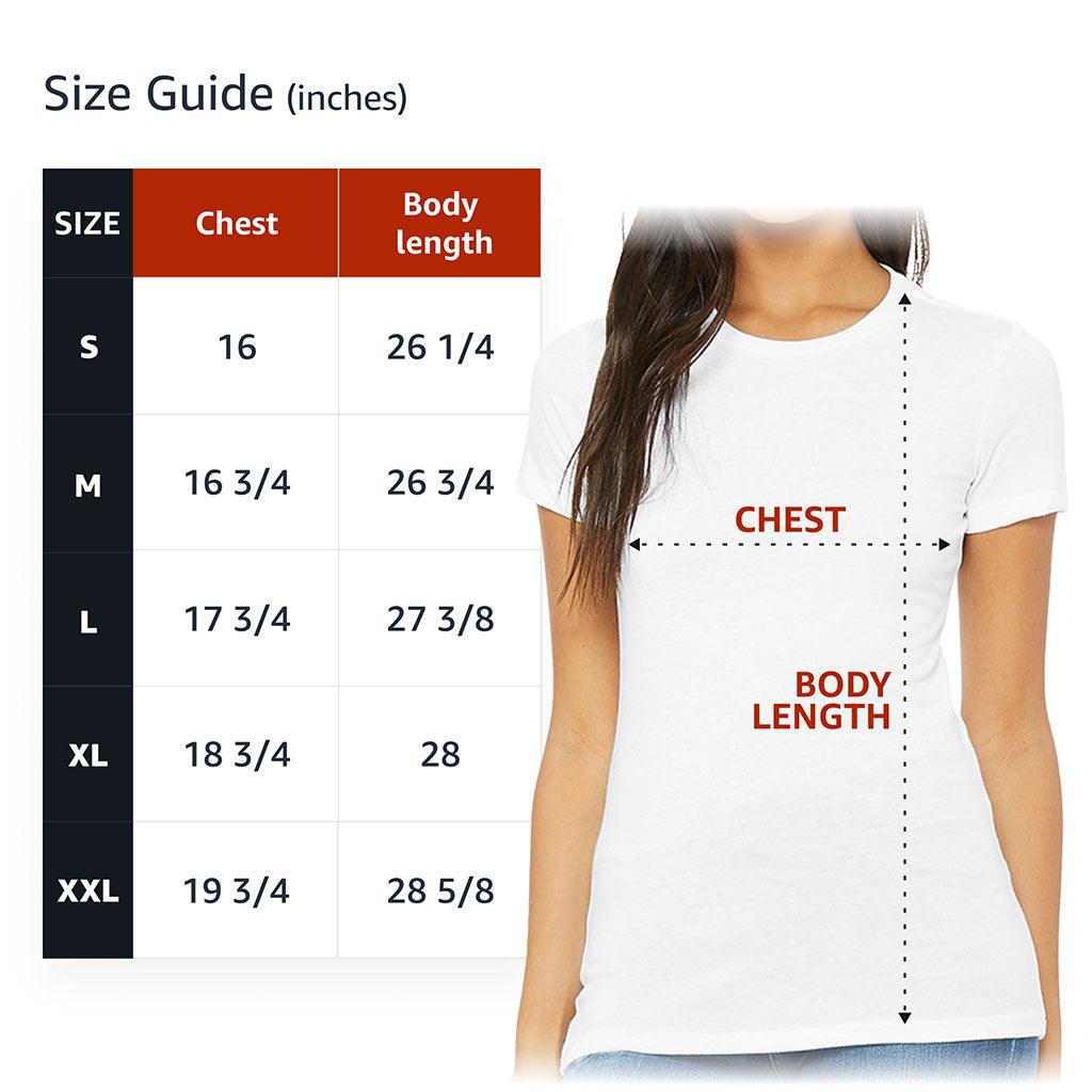 Love Unconditionally Slim Fit T-Shirt - Ghost Print Women's T-Shirt - Graphic Slim Fit Tee - MRSLM