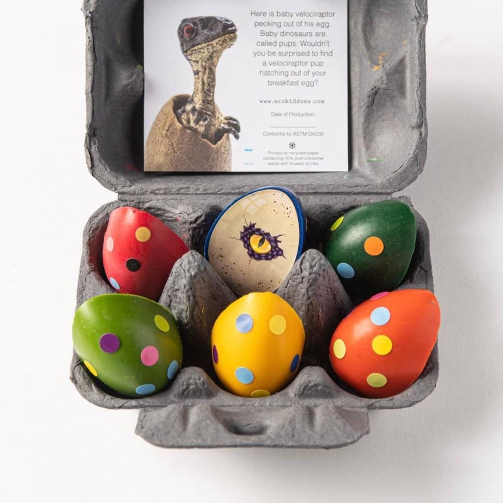 Dinosaur Eggs Beeswax Crayons - MRSLM