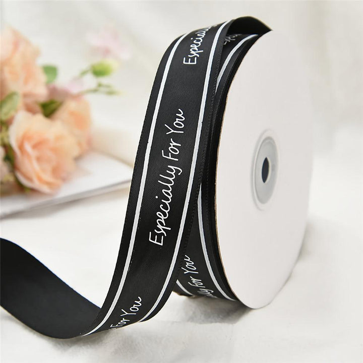 2.5cm Especially For You Printed Satin Ribbon Gift Flowers Packing Belt for Wedding Party Decorations DIY Crafts Ribbon - MRSLM