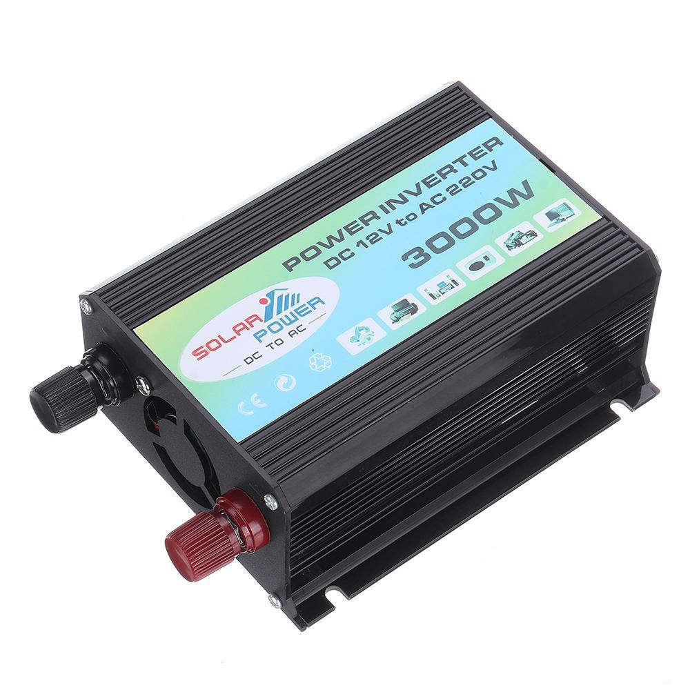 3000W Power Inverter DC 12V to AC 220V Boat Car Inverter USB Charger Converter - MRSLM