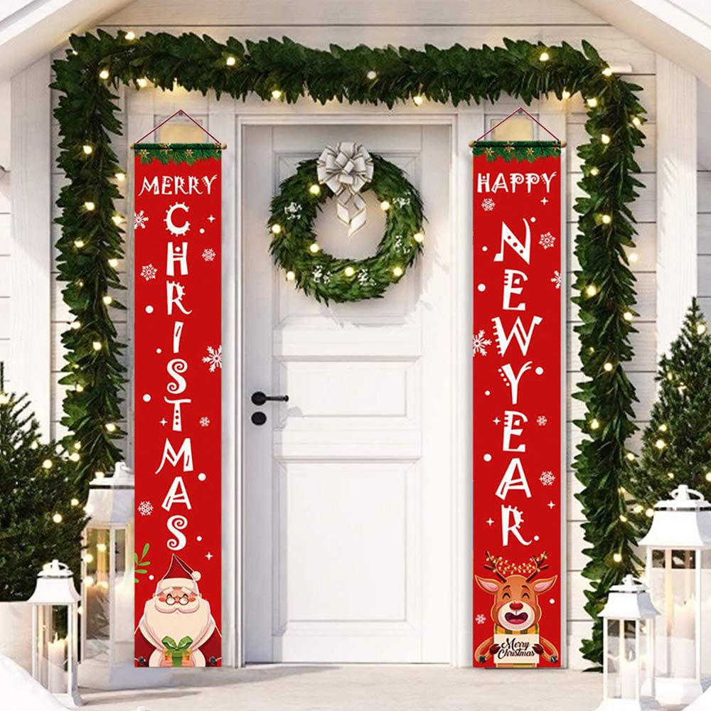 Merry Christmas Hanging Door Banners