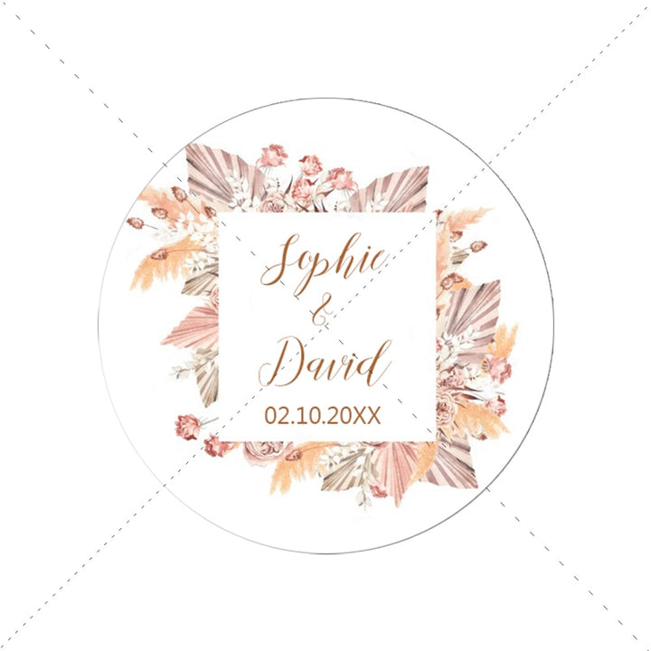 Wedding Customized Stickers Set