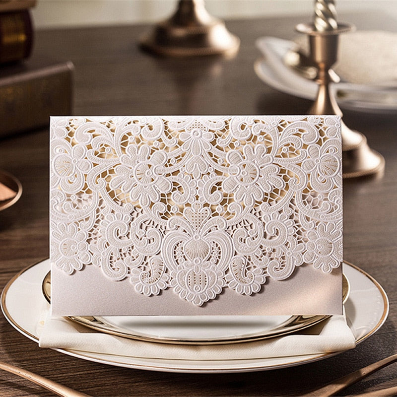 Wedding Lace Invitation Card