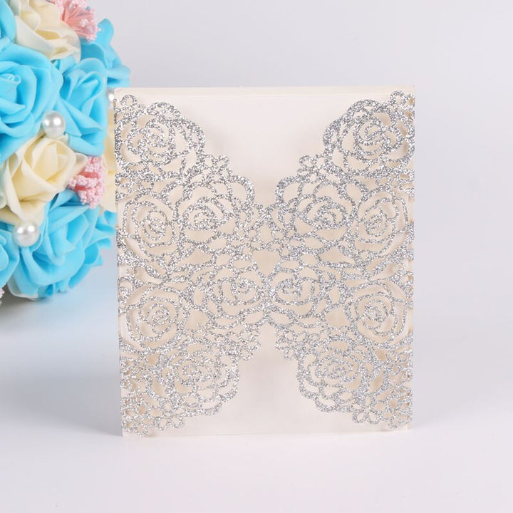 Glitter Invitation Cards 50 Pcs Set