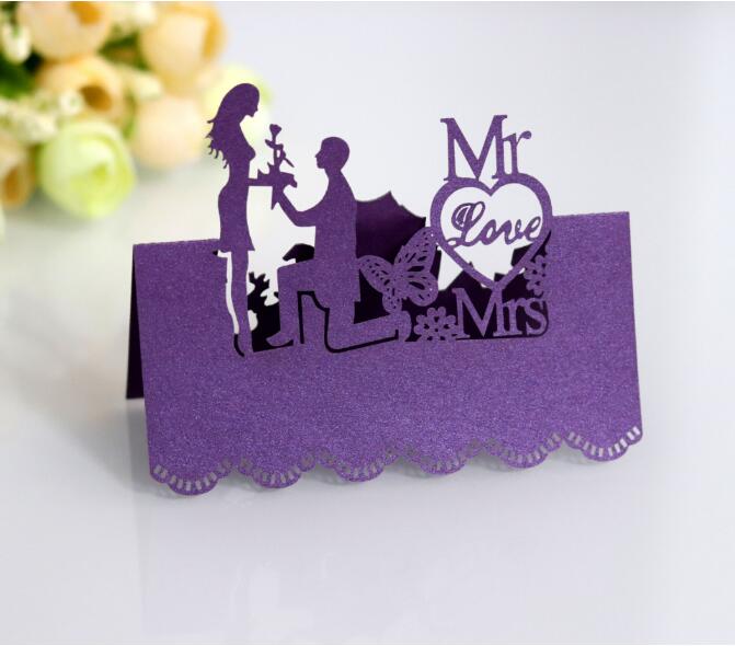 Cute Table Card for Wedding Party 100 pcs Set