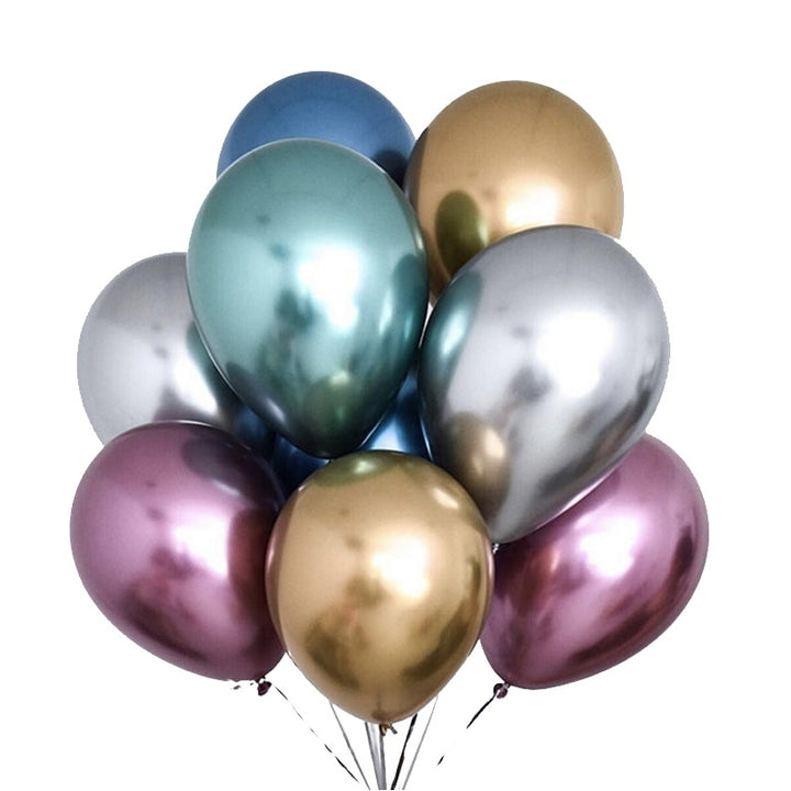 Metallic Latex Ballon Set 10 Pcs