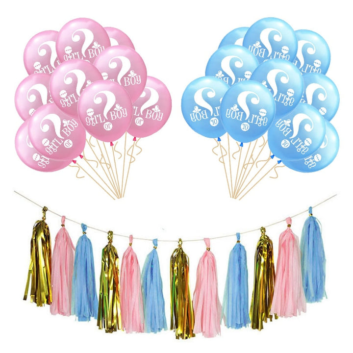 Gender Reveal Party Tableware Set & Decorations