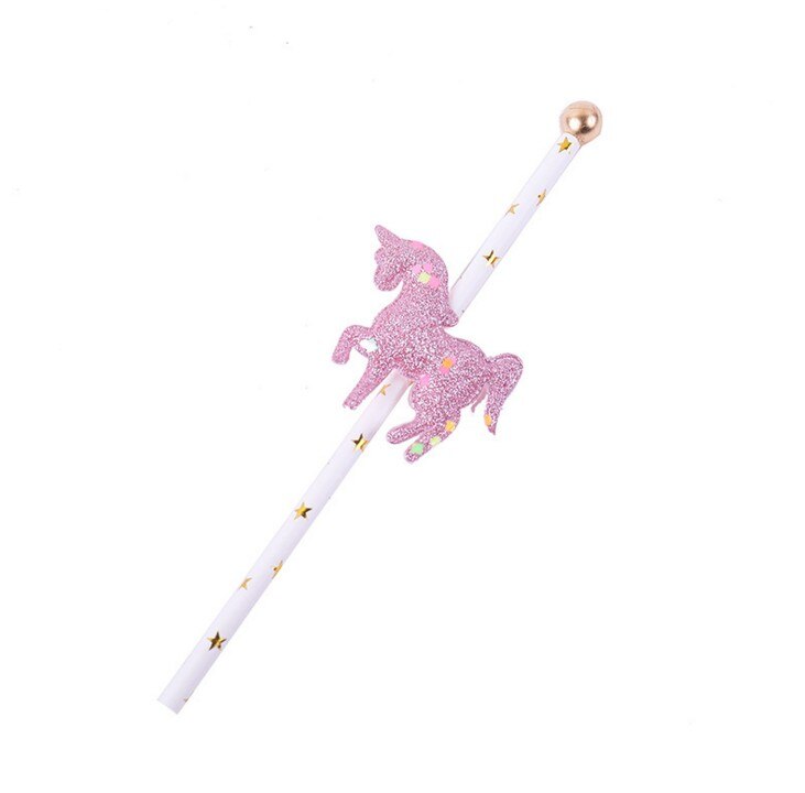 Glitter Unicorn Cake Toppers 5 pcs Set