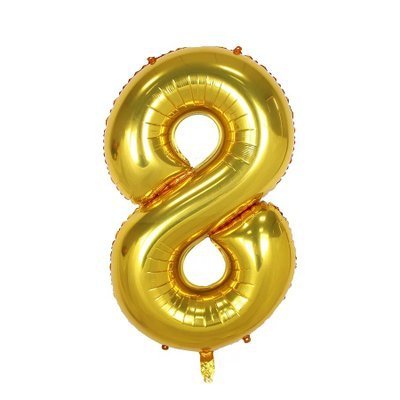 Number Shaped Foil Balloons for Birthday Party