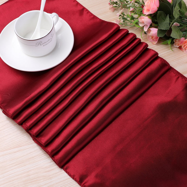 Satin Table Runners for Party Decoration