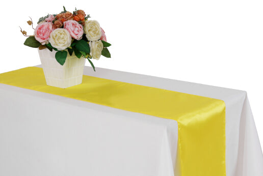 Satin Table Runners for Party Decoration