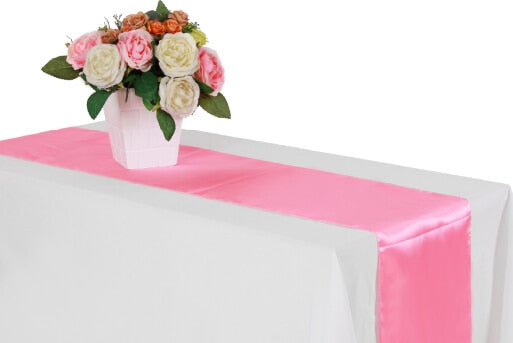 Satin Table Runners for Party Decoration