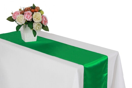 Satin Table Runners for Party Decoration