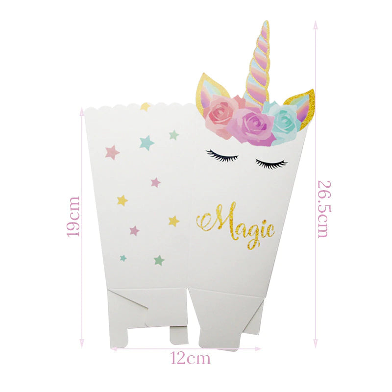 Cute Unicorn Popcorn Bags