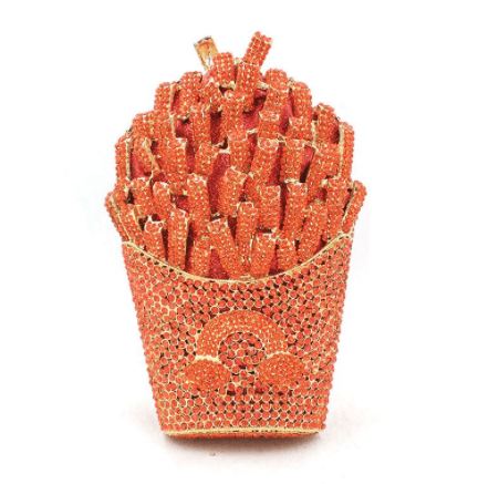 FrenchFrench fries diamond wisp empty metal bag - MRSLM