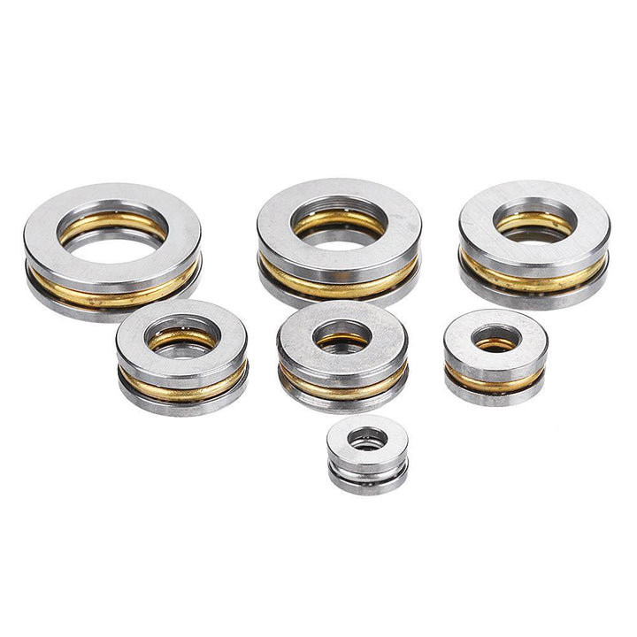 Machifit 5pcs Flat Thrust Ball Bearing ID. 2.5/3/4/6/7/8mm Mini Miniature Bearings F25-6 F3-8 F4-10 - MRSLM