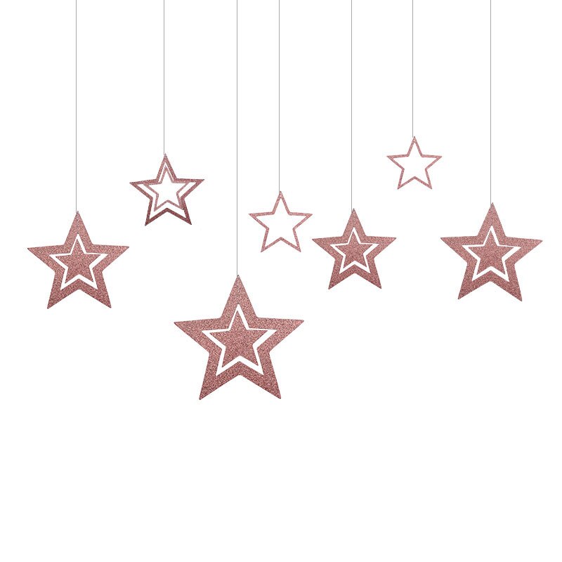 Star Shaped Paper Haging Garland for Wedding