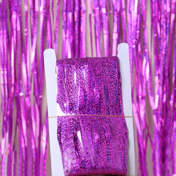 Glittering Metallic Fringe Curtain