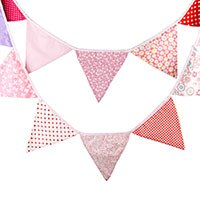 Colorful Cotton Flags Party Banner