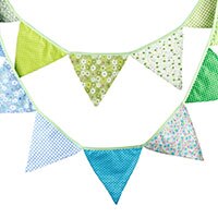 Colorful Cotton Flags Party Banner