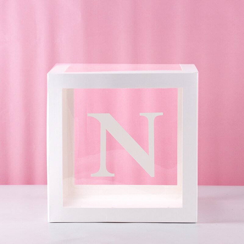 Transparent Letter Patterned Box