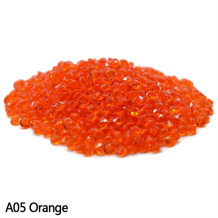 Set of 1000 Colorful Clear Crystals for Decor