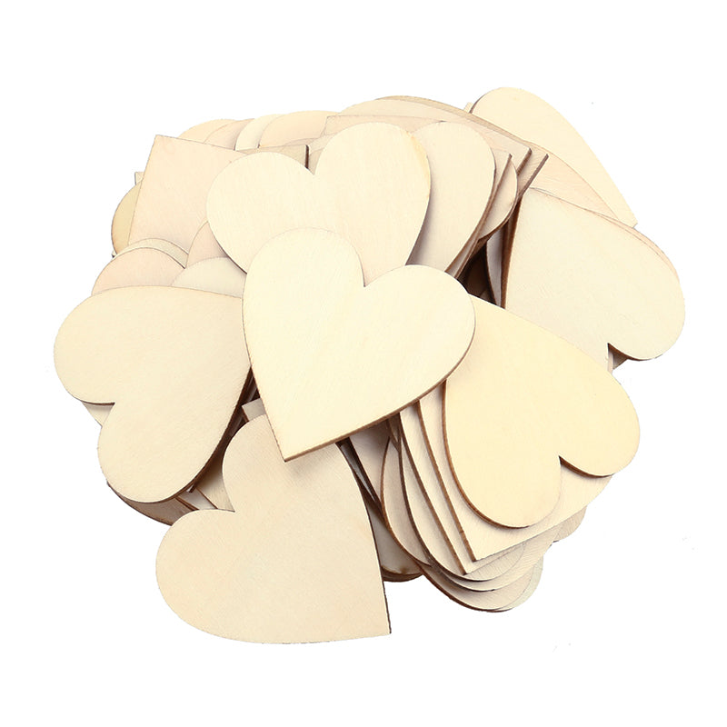 Heart Shaped Wooden Decorations