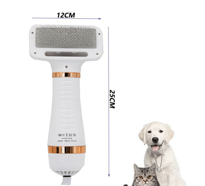 2 in 1 Pet Drying Brush Pet Hair Dryer Comb - MRSLM