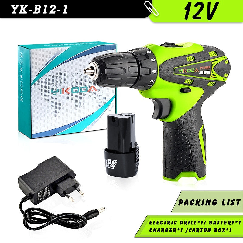 12V Electric Wireless Rechargeable Screwdriver