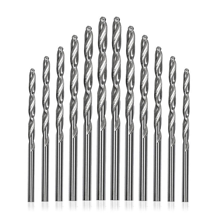 10pcs 0.5-3.0mm Drill Bit HSS Round Shank Twist Drill Bit Tools For Woodworking Repair Tool - MRSLM