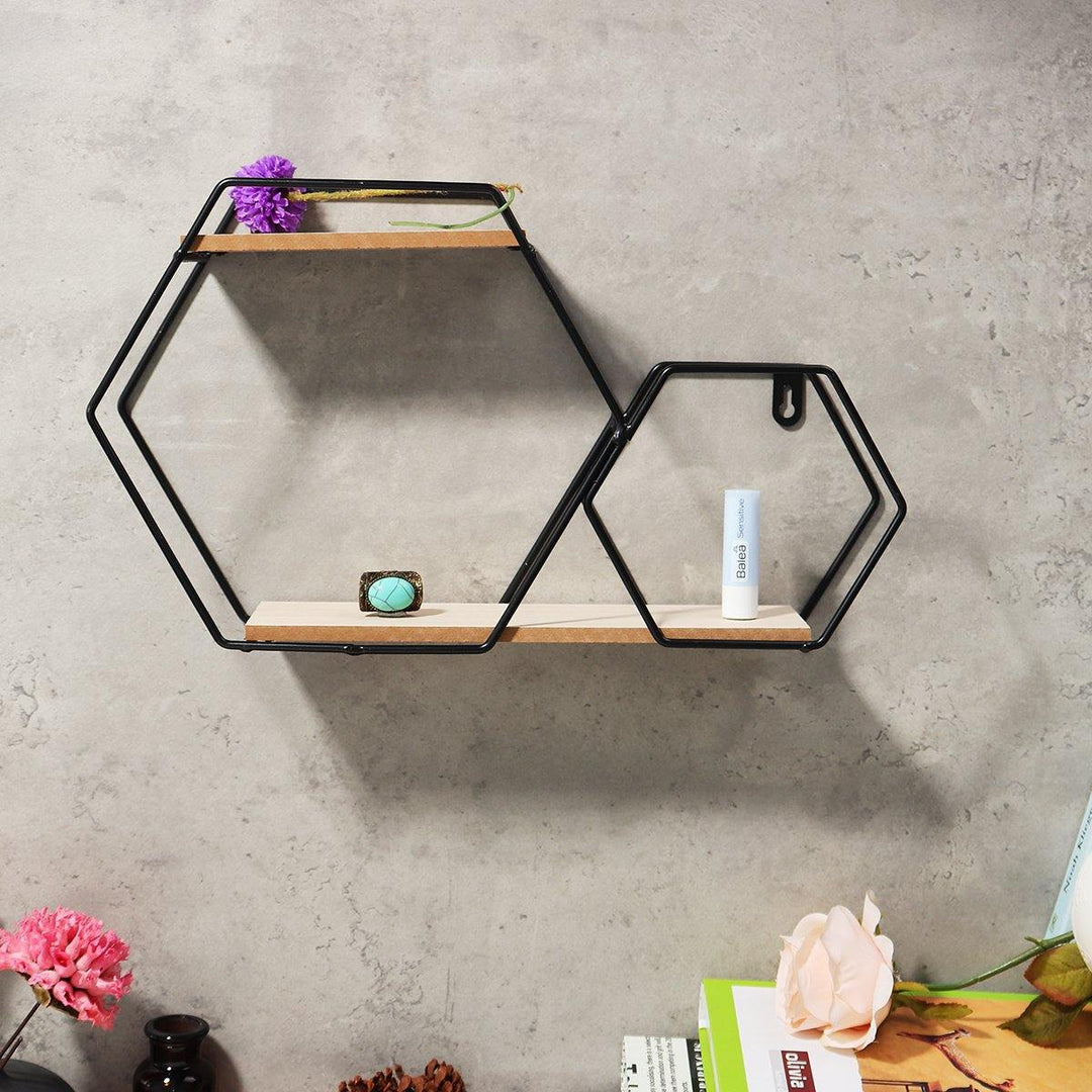 Modern Iron Stand Mount Wall Hang Shelf Receiving Frame Holder Home Decorations - MRSLM