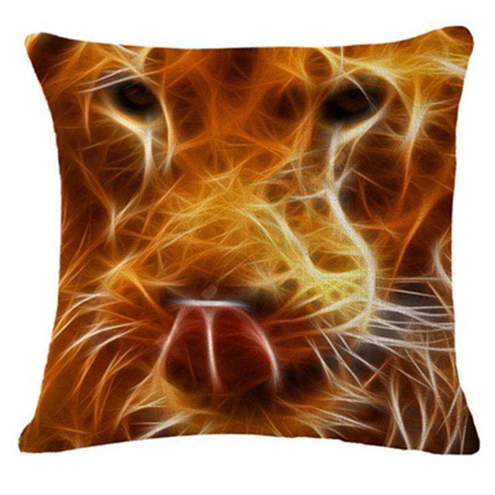 Honana 45x45cm Home Decoration 3D Animals Fluorescence 6 Optional Patterns Cotton Linen Pillowcases Sofa Cushion Cover - MRSLM