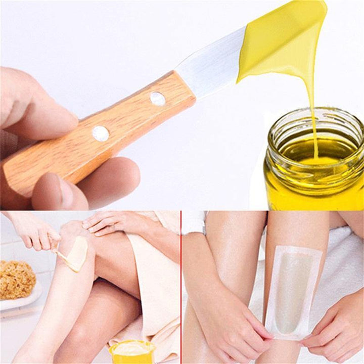 Waxing Stick Spatulas Stainless Steel Wax Holder for Hair Removal Applicator Home Use Epilator - MRSLM