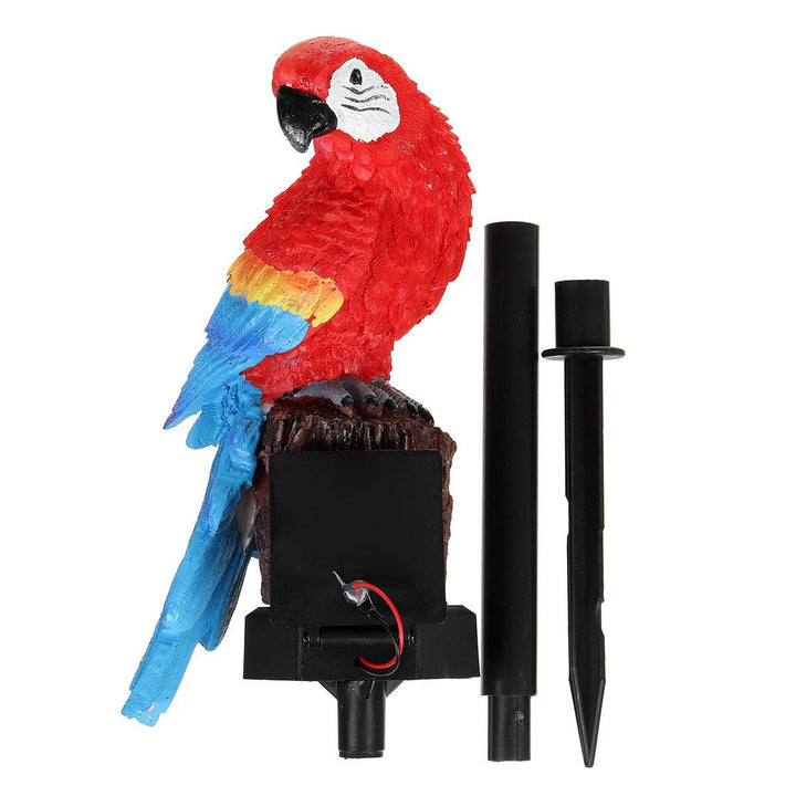 Solar Powered LED Parrot Lawn Light Waterproof Garden Landscape Lamp Outdoor Decor - MRSLM