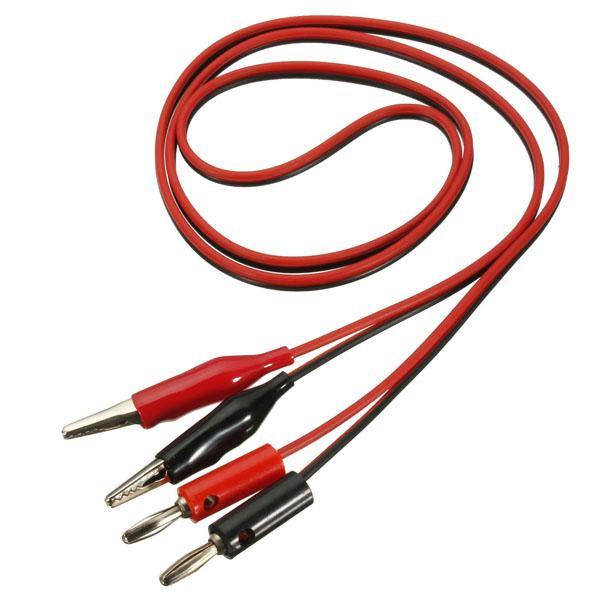 DANIU Alligator Test Lead Clip To Banana Plug Probe Cable for Multimeters - MRSLM