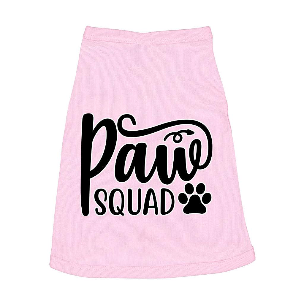 Paw Squad Dog Sleeveless Shirt - Graphic Dog Shirt - Unique Dog Clothing - MRSLM