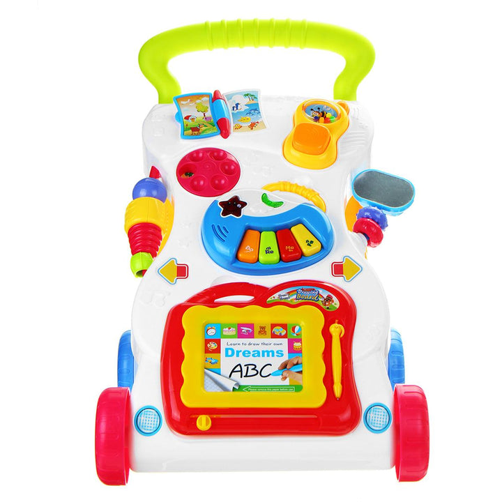 Baby Toys Learning Walker Music Stand Multi Function Play Center Toddler Educational Toys for Early Childhood - MRSLM