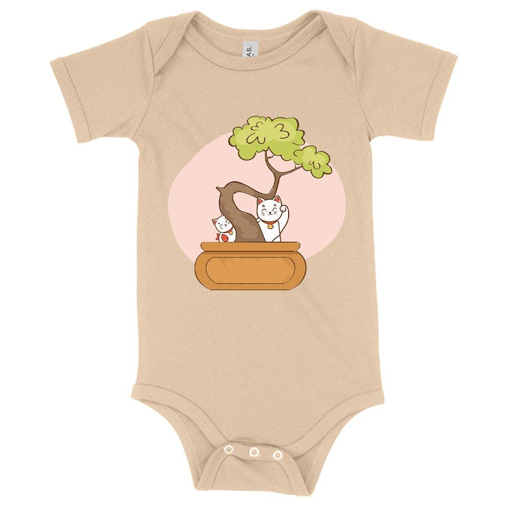 Baby Jersey Bonsai Onesie - Cat Onesies - MRSLM