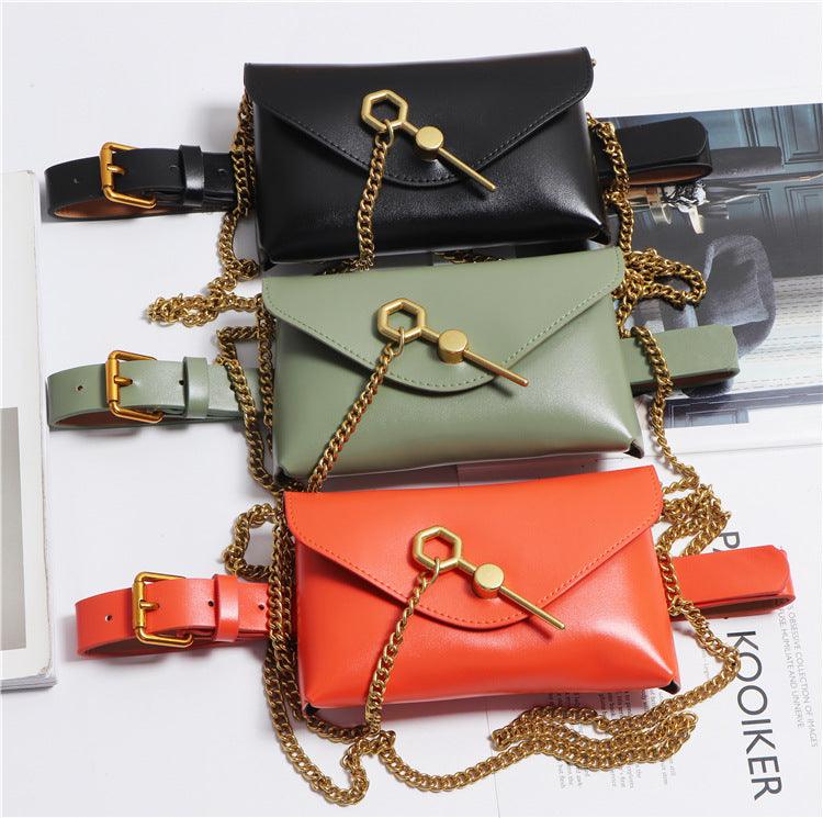 Mobile Phone Messenger Bag With Chain Detachable Belt - MRSLM